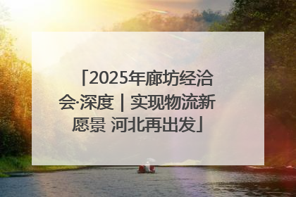 2025年廊坊经洽会·深度｜实现物流新愿景 河北再出发